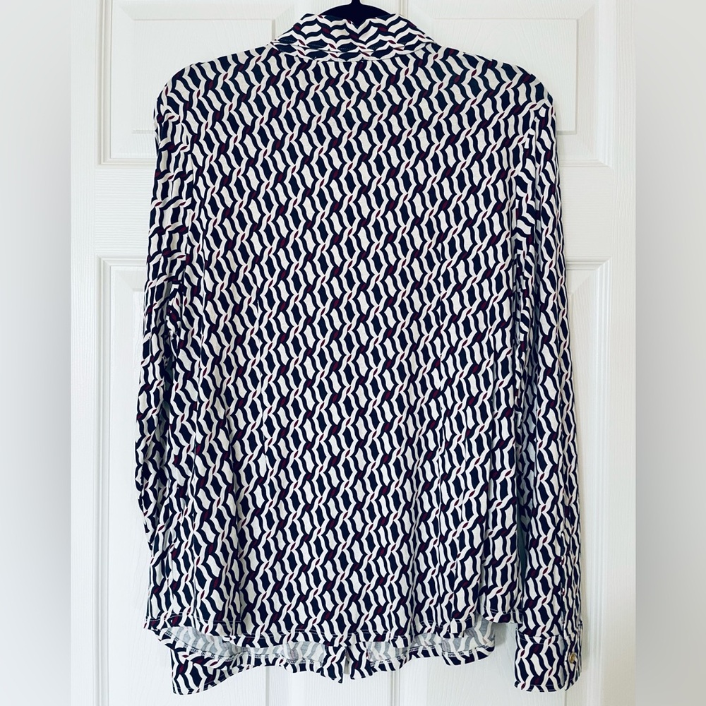 Talbots | Women’s Button-Down Collared Shirt| Red… - image 4